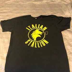 Mens L Italian Stallion T shirt